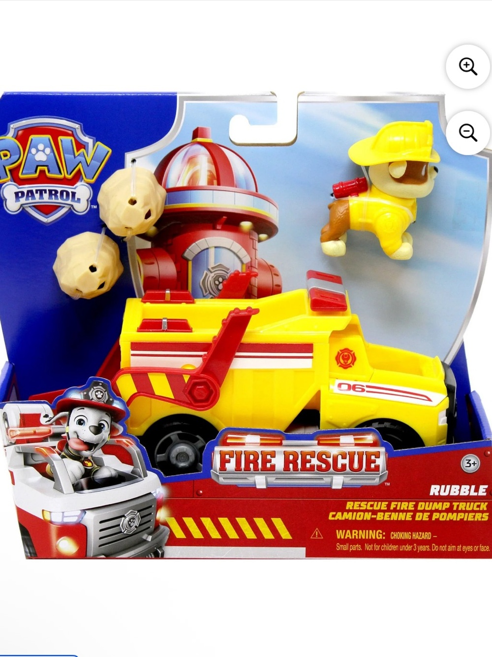 NWT PAW PATROL Fire Rescue Rubble Dump Truck Imaginative Play Teamwork Ages 3+